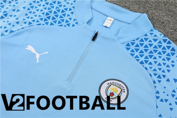 Manchester City Training Tracksuit Suit Blue 2023/2024