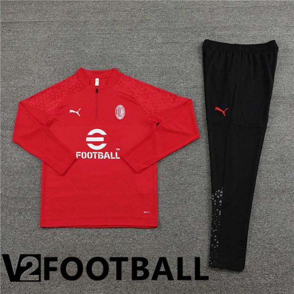 AC Milan Training Tracksuit Suit Red 2023/2024