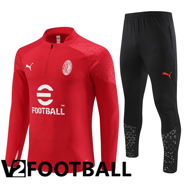 AC Milan Training Tracksuit Suit Red 2023/2024