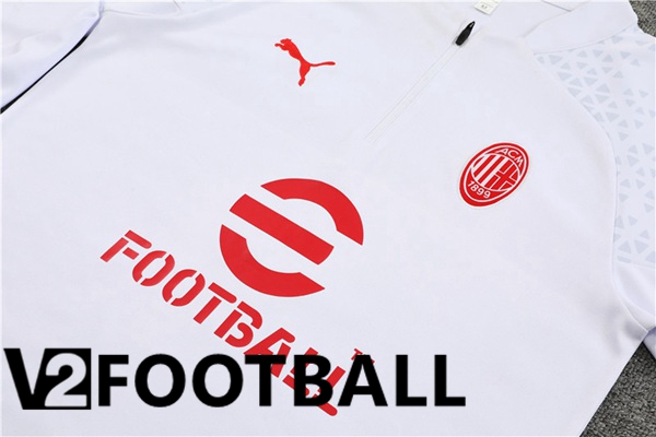 AC Milan Training Tracksuit Suit White 2023/2024