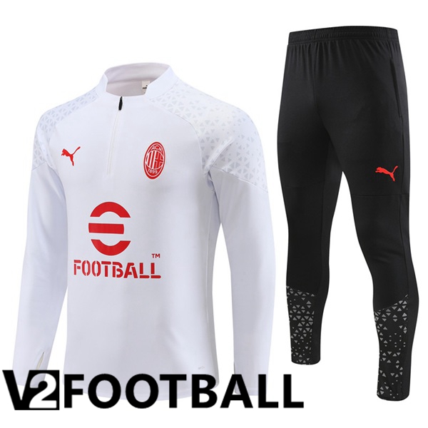 AC Milan Training Tracksuit Suit White 2023/2024