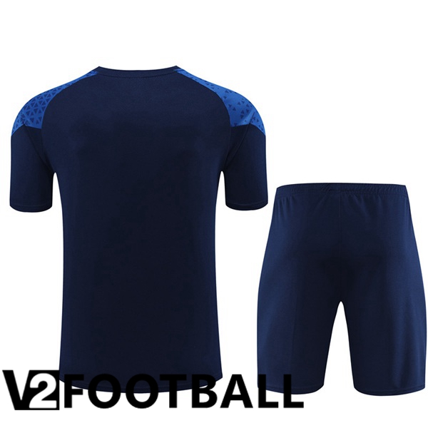 Marseille OM Training T Shirt + Shorts Blue Royal 2023/2024