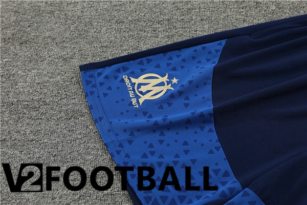 Marseille OM Training T Shirt + Shorts Blue Royal 2023/2024