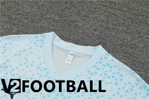 Marseille OM Training T Shirt + Shorts Blue 2023/2024