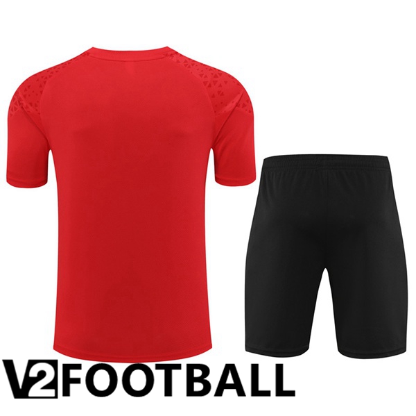 AC Milan Training T Shirt + Shorts Red 2023/2024