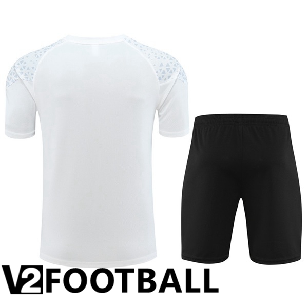 AC Milan Training T Shirt + Shorts White 2023/2024