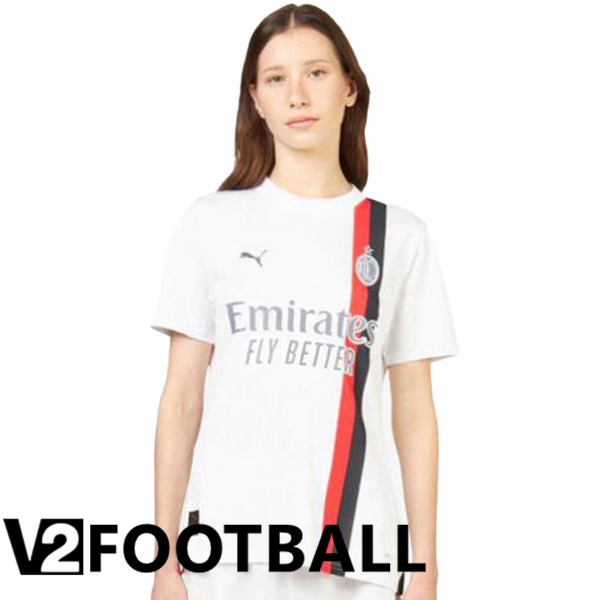 AC Milan Womens Away Soccer Shirt White 2023/2024
