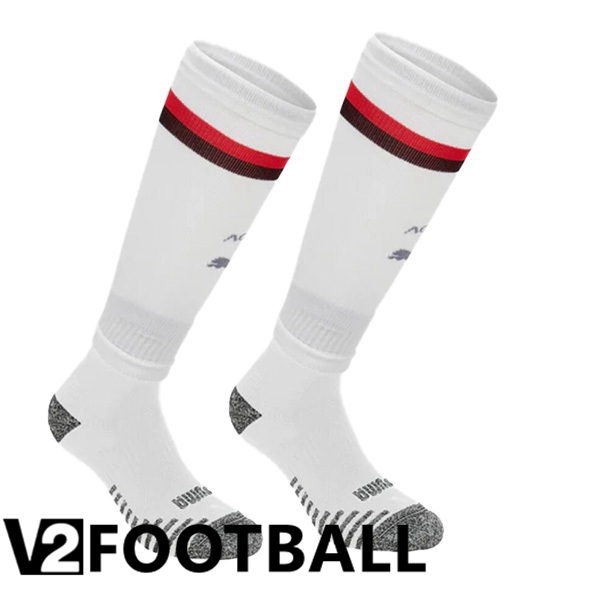 AC Milan Soccer Socks Away White 2023/2024