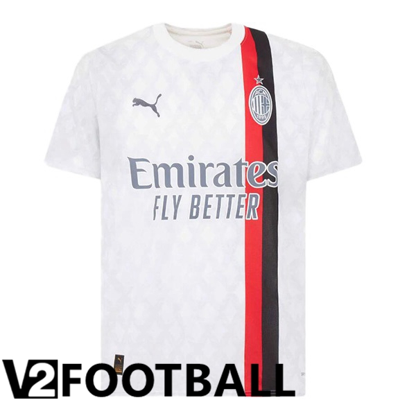 AC Milan Away Soccer Shirt White 2023/2024