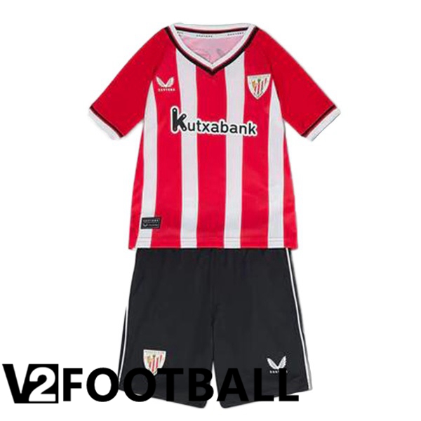 Athletic Bilbao Kids Home Soccer Shirt Red 2023/2024