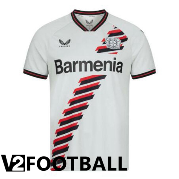 Bayer 04 Leverkusen Away Soccer Shirt White 2023/2024