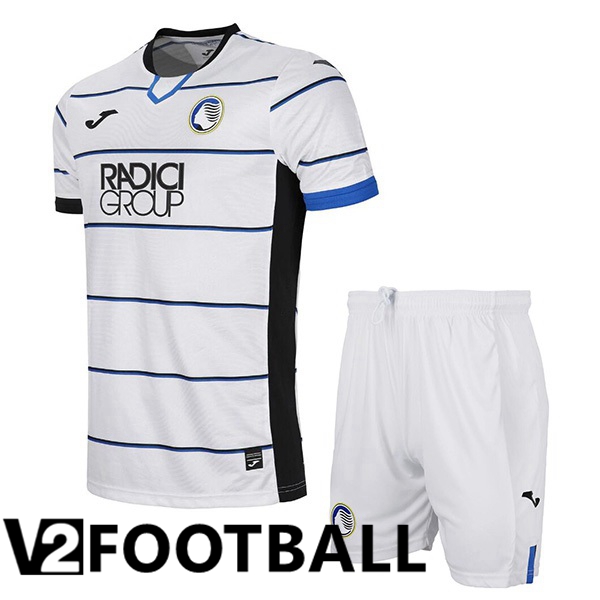 Atalanta Kids Away Soccer Shirt White 2023/2024