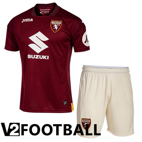 Torino FC Kids Home Soccer Shirt Red 2023/2024