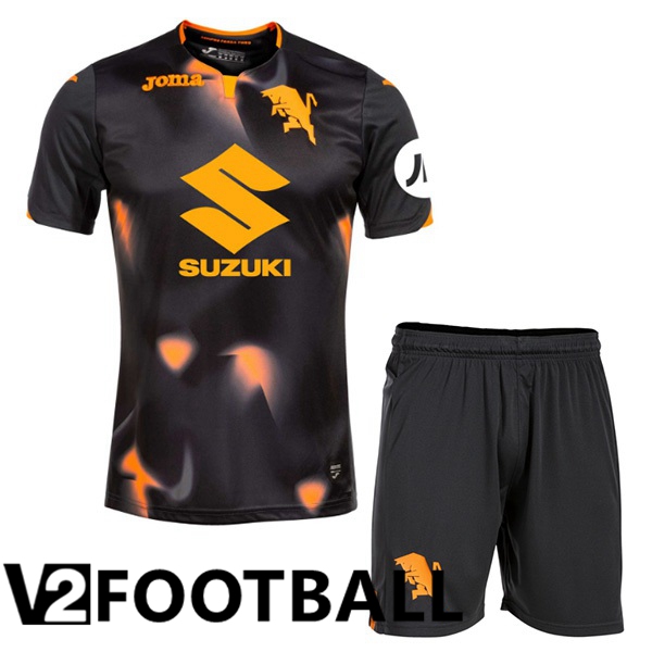 Torino FC Kids Third Soccer Shirt Black 2023/2024