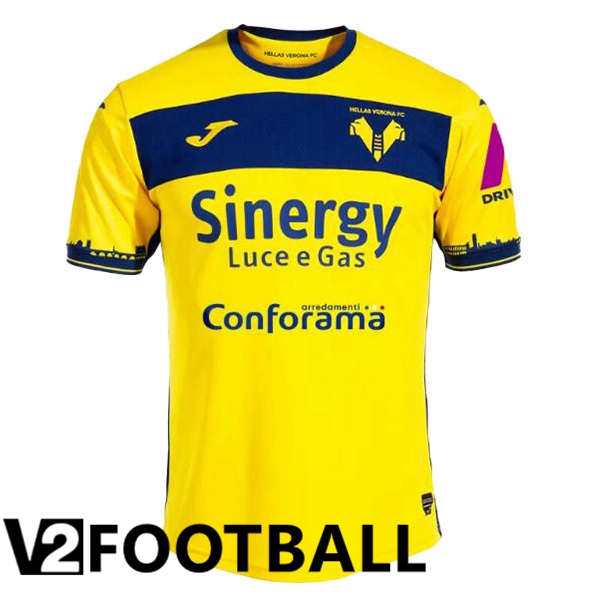 Hellas Verone Away Soccer Shirt Yellow 2023/2024
