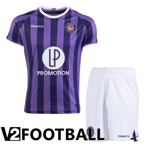 Toulouse Kids Away Soccer Shirt Purple 2023/2024