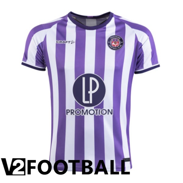 Toulouse Home Soccer Shirt Purple White 2023/2024