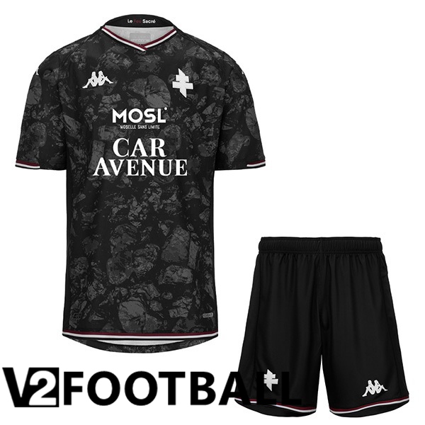 FC Metz Kids Third Soccer Shirt Black 2023/2024