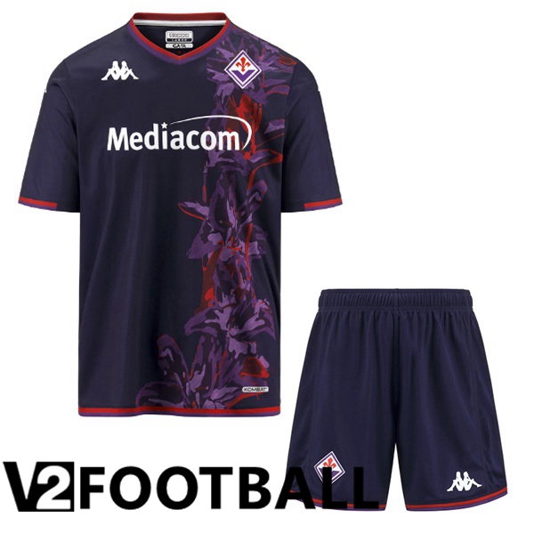 ACF Fiorentina Kids Third Soccer Shirt Black 2023/2024