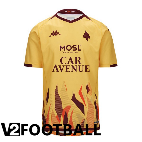 FC Metz Away Soccer Shirt Yellow 2023/2024