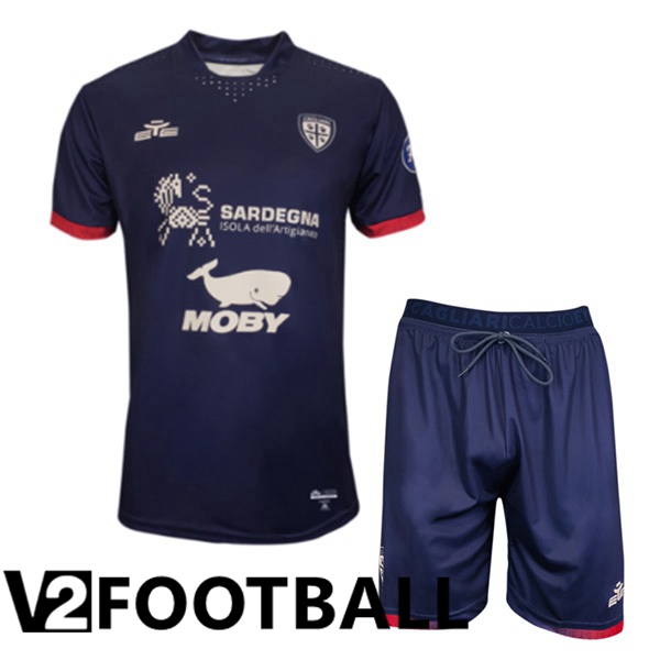 Cagliari Calcio Kids Third Soccer Shirt Blue Royal 2023/2024
