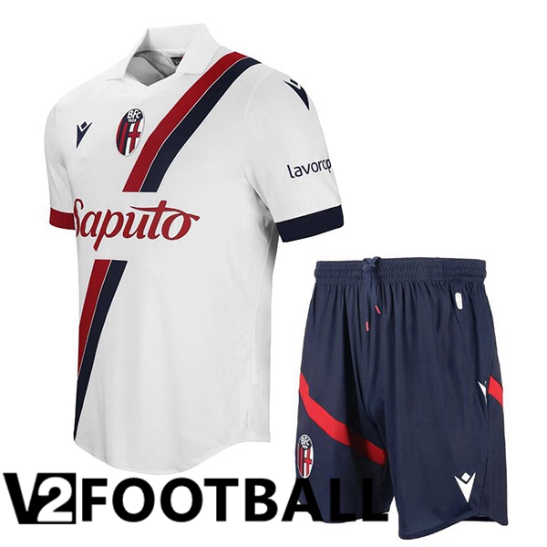 Bologne Kids Away Soccer Shirt White 2023/2024