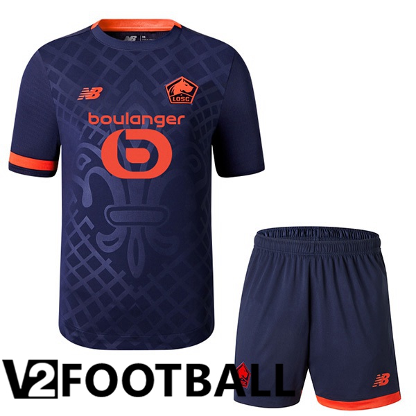 Lille OSC Kids Third Soccer Shirt Black 2023/2024