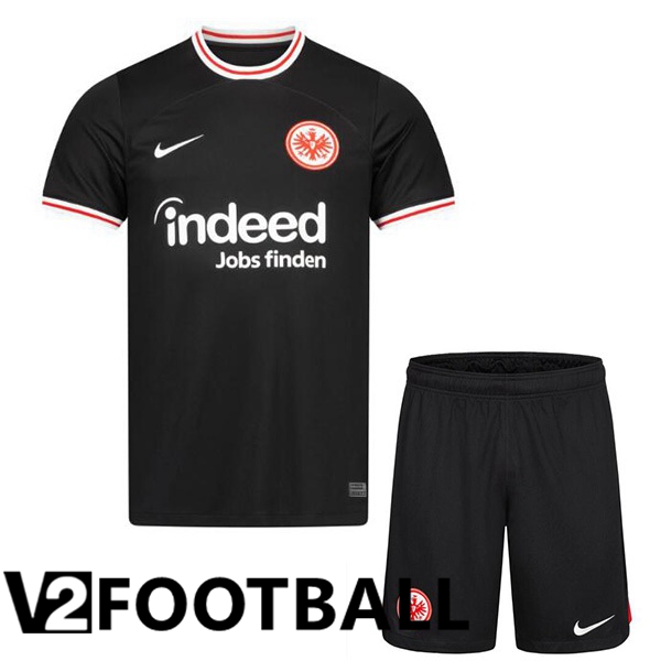 Eintracht Frankfurt Kids Away Soccer Shirt Black 2023/2024