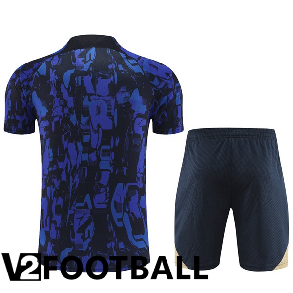 FC Chelsea Training T Shirt + Shorts Blue Royal 2023/2024