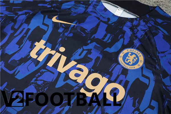 FC Chelsea Training T Shirt + Shorts Blue Royal 2023/2024