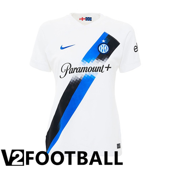 Inter Milan Womens Away Soccer Shirt White 2023/2024