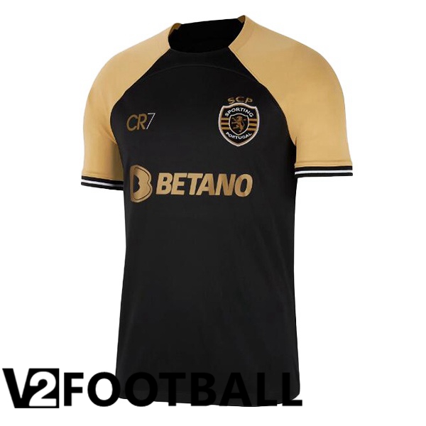 Sporting CP Third Soccer Shirt Black 2023/2024