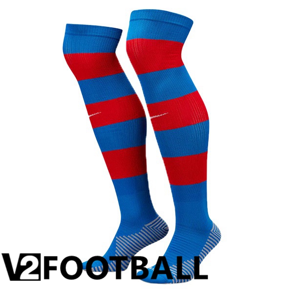 FC Barcelona Soccer Socks Home Red Blue 2023/2024