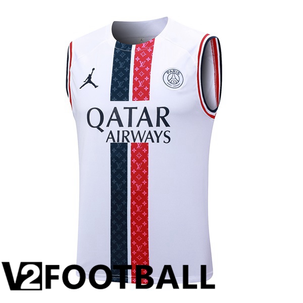 Paris PSG Soccer Vest White 2023/2024