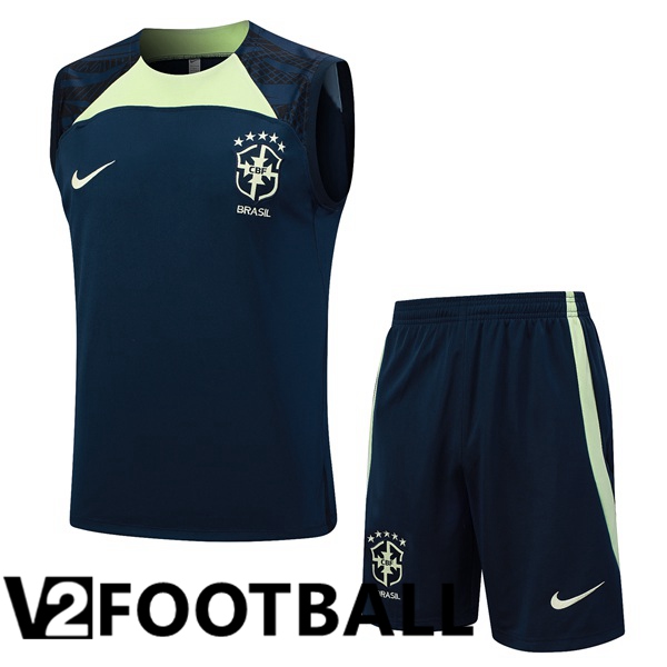 Brazil Soccer Vest + Shorts Blue Royal 2023/2024
