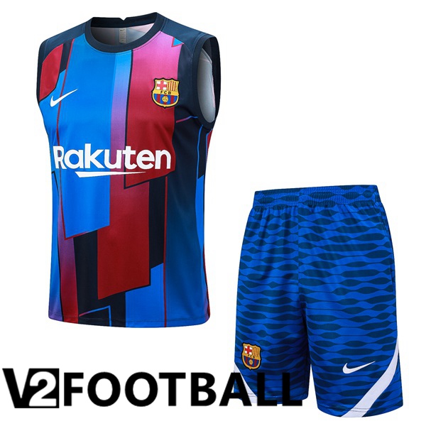 FC Barcelona Soccer Vest + Shorts Blue 2023/2024