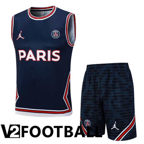 Paris PSG Soccer Vest + Shorts Blue Royal 2023/2024