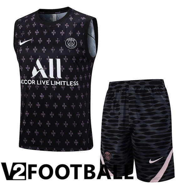 Paris PSG Soccer Vest + Shorts Black 2023/2024