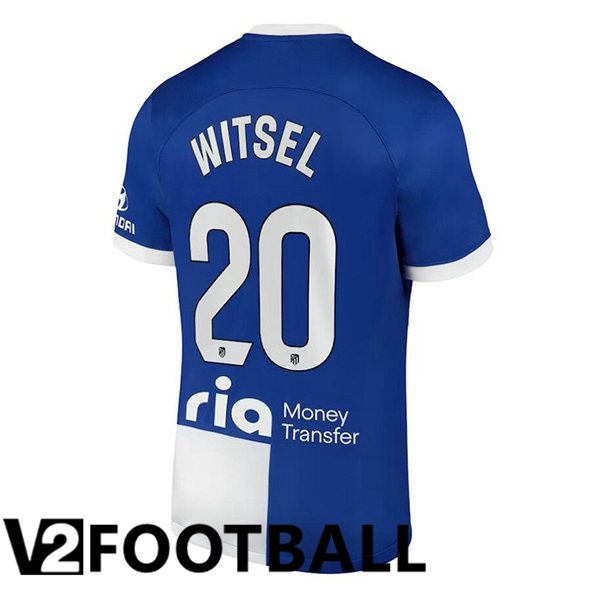 Atletico Madrid Witsel 20 Away Soccer Shirt Blue 2023/2024