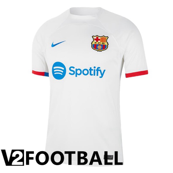 FC Barcelona Away Soccer Shirt White 2023/2024