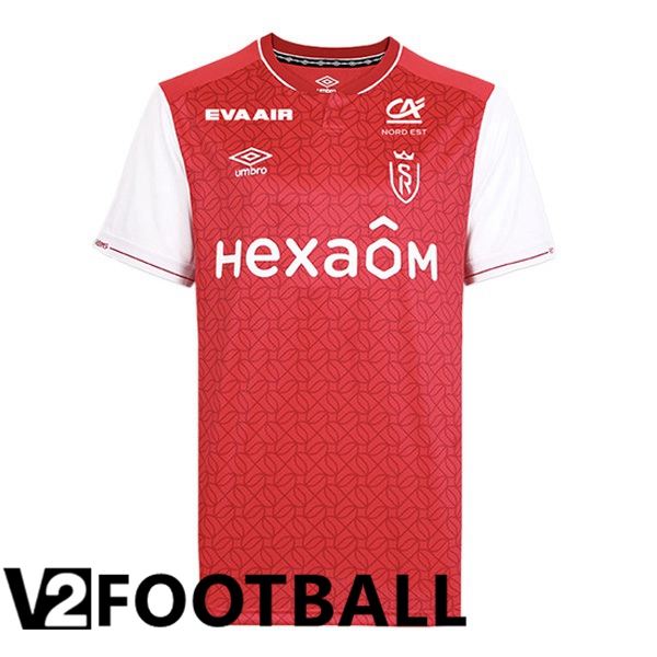 Stade de Reims Home Soccer Shirt Red 2023/2024