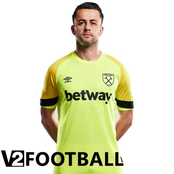 West Ham Soccer Shirt Goalkeeper Yellow 2023/2024