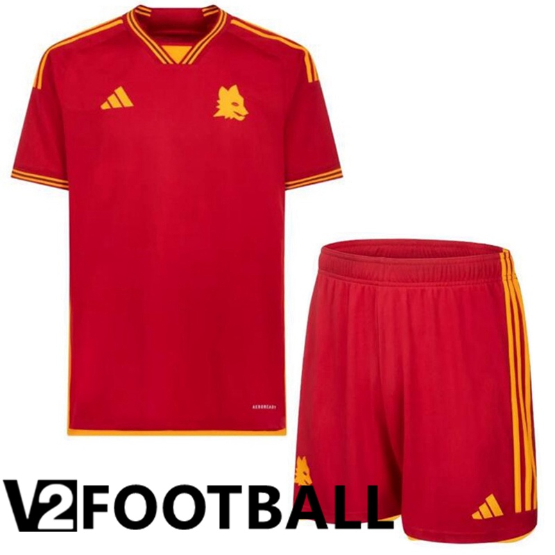 AS Roma Home Soccer Shirt + Shorts 2023/2024