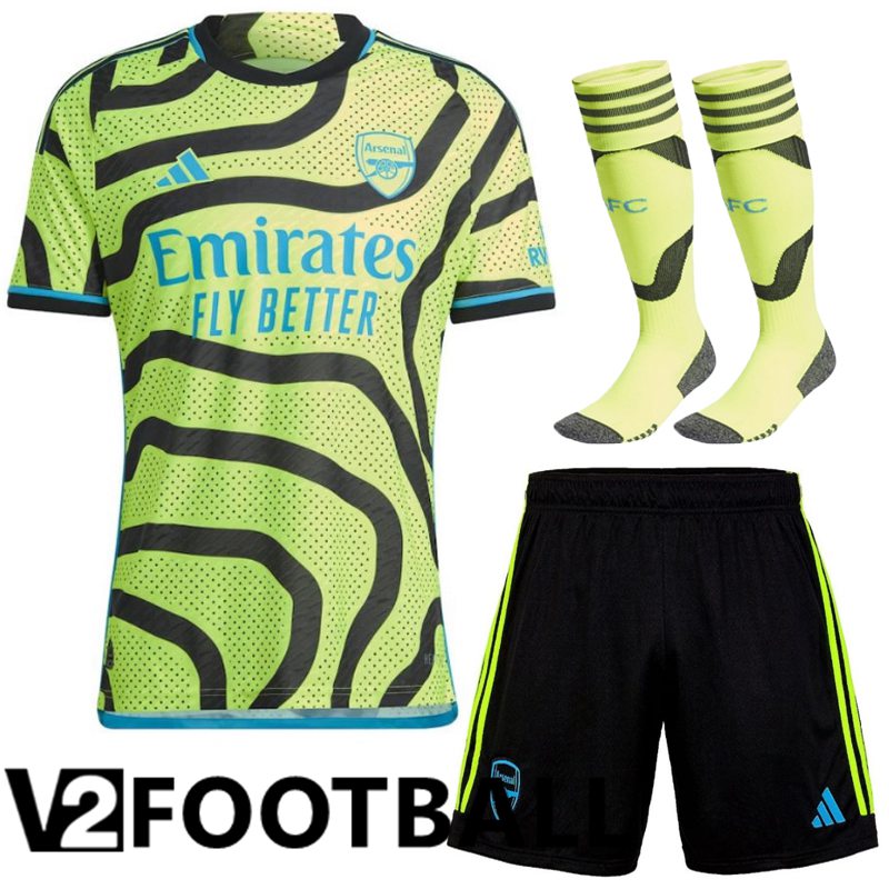 FC Arsenal Away Soccer Shirt Shorts + Sock 2023/2024