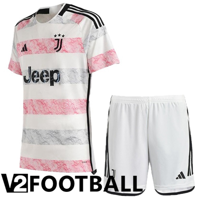 Juventus Away Soccer Shirt + Shorts 2023/2024
