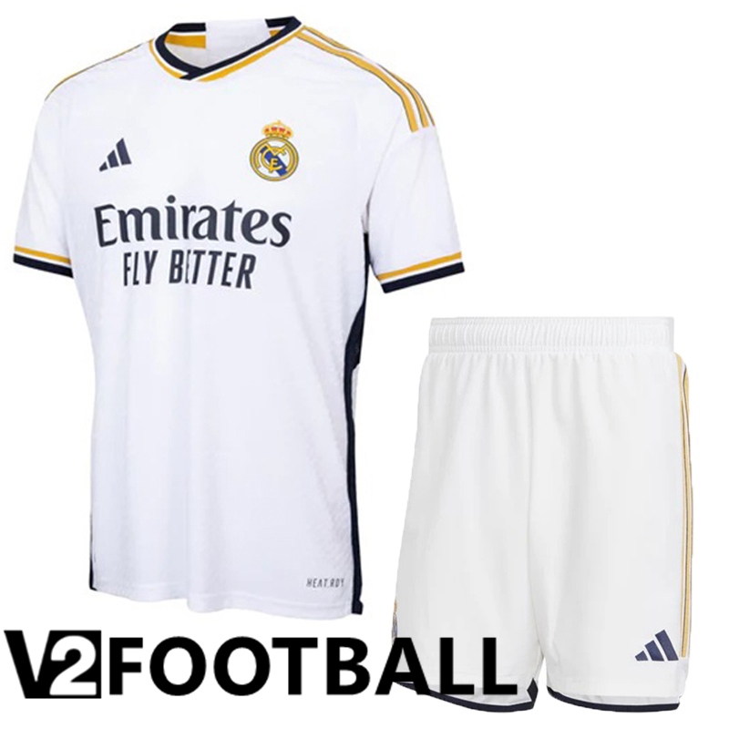 Real Madrid Home Soccer Shirt + Shorts 2023/2024