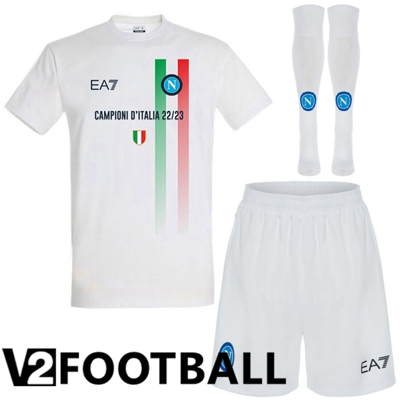SSC Napoli Away Soccer Shirt Shorts + Sock 2023/2024