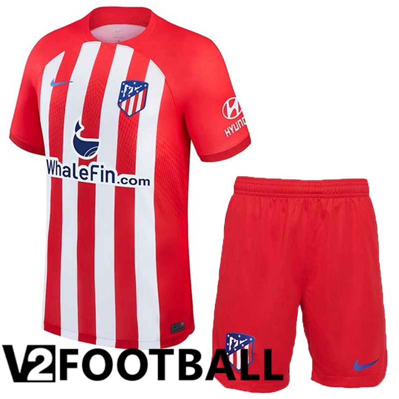 Atletico Madrid Home Soccer Shirt + Shorts 2023/2024