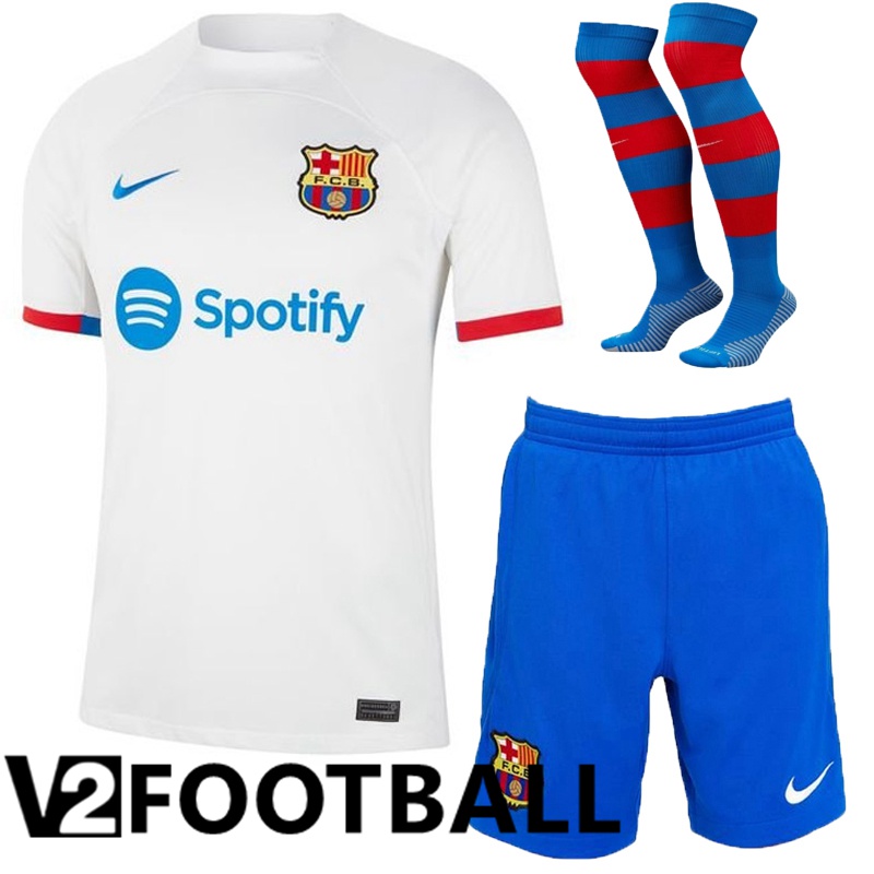 FC Barcelona Away Soccer Shirt Shorts + Sock 2023/2024
