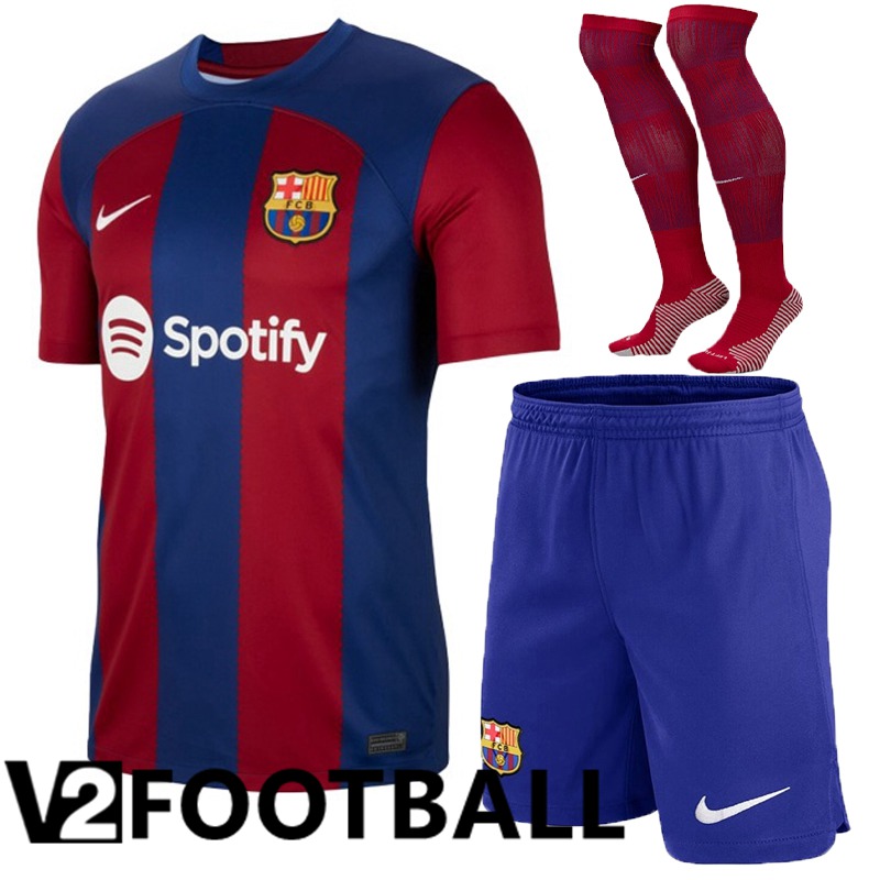 FC Barcelona Home Soccer Shirt Shorts + Sock 2023/2024